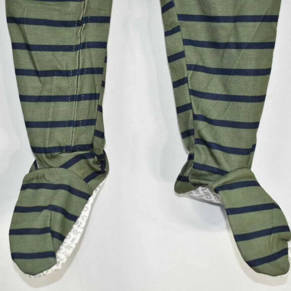 Carter's Striped Footed Lion Pajamas Pj's 18M